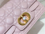 Christian Dior Mini Dior Jolie Top Handle Bag  Powder Pink Cannage Calfskin Christian Dior Mini Dior Jolie Top Handle Bag  Powder Pink Cannage Calfskin