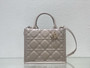 Chrisian Dior Small Dior Book Tote  Beige Macrocannage Calfskin (26.5 x 21 x 14 cm)