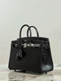 Hermes Special Order Horseshoe Birkin 25cm Black Alligator  with Palladium hardware Hermes Special Order Horseshoe Birkin 25cm Black Alligator  with Palladium hardware