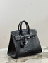 Hermes Special Order Horseshoe Birkin 25cm Black Alligator  with Palladium hardware Hermes Special Order Horseshoe Birkin 25cm Black Alligator  with Palladium hardware