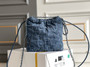 CHANEL 22 MINI HANDBAG Washed Denim   CHANEL 22 MINI HANDBAG Washed Denim