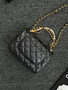 Chanel Imitation Pearls MINI FLAP BAG Black