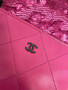 Chanel Sequins Shopping Bag Dark Pink SS2024