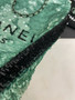 Chanel Sequins Shopping Bag Green SS2024