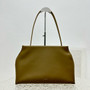 The Row Sienna leather shoulder bag Brown