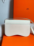 Hermès White  Epsom Della Cavalleria Elan Bag Palladium Hardware