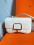 Hermès White  Epsom Della Cavalleria Elan Bag Palladium Hardware