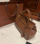 LORO PIANA Loom 32 Grained Leather Top-Handle Bag Brown