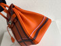 Hermes S/S 2023 Runway Edition Patch Birkin 30  in Orange Epsom leather and Palladium Hardware
