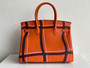 Hermes S/S 2023 Runway Edition Patch Birkin 30  in Orange Epsom leather and Palladium Hardware