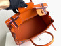 Hermes S/S 2023 Runway Edition Patch Birkin 30  in Orange Epsom leather and Palladium Hardware