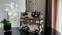 Christian Dior Medium Dior Book Tote  Beige and Black Fleurs Mystiques Embroidery