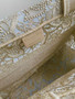 Christian Dior Medium Dior Book Tote  White and Gold-Tone Dior Oblique Embroidery