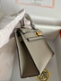 Hermès Gris Asphalte Mini Kelly II Chevre  Mysore Leather Gold  hardware