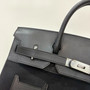 HERMÈS CARGO HAC BIRKIN 40 BLACK BOX AND TOILE PALLADIUM HARDWARE HERMÈS CARGO HAC BIRKIN 40 BLACK BOX AND TOILE PALLADIUM HARDWARE