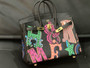Hermes Graffiti Birkin 25 cm Black Togo Gold Hardware SS2024