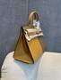 Hermès NEW HERMES BIRKIN SELLIER HANDBAG 30 SESAME EPSOM LEATHER SUIT & ETOUPE BAG
