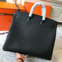Hermes Hac 50 Travel Bag Black Togo Leather Palladium Hardware Hermes Hac 50 Travel Bag Black Togo Leather Palladium Hardware