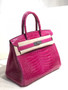 Hermes Rose Scheherazade Birkin 30 in Porosus  Crocodile with Palladium hardware Hermes Rose Scheherazade Birkin 30 in Porosus  Crocodile with Palladium hardware