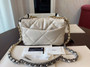 CHANEL 19 White Flap Bag 