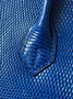 Hermes Bleu saphir Lizard Birkin Bag 25cm Gold Hardware