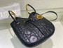 Christian Dior Medium Dior Nolita Bag  Black Macrocannage Lambskin