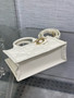 Christian Dior Mini Dior Book Tote  Latte Macrocannage Calfskin  Christian Dior Mini Dior Book Tote  Latte Macrocannage Calfskin