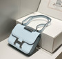 Hermès Constance 1-24 Blue Pale Epsom Palladium Hardware