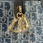 Christian Dior Medium Dior Toujours Bag  Blue Denim Dior Oblique Jacquard Christian Dior Medium Dior Toujours Bag  Blue Denim Dior Oblique Jacquard