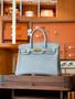 HERMES BIRKIN 30 BAG MATT PEARL GRAY ALLIGATOR GOLD HARDWARE HERMES BIRKIN 30 BAG MATT PEARL GRAY ALLIGATOR GOLD HARDWARE