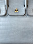 HERMES BIRKIN 30 BAG MATT PEARL GRAY ALLIGATOR GOLD HARDWARE HERMES BIRKIN 30 BAG MATT PEARL GRAY ALLIGATOR GOLD HARDWARE