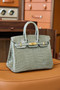 Hermes Gris Tourterelle Birkin 30 in Niloticus Crocodile with Gold hardware Hermes Gris Tourterelle Birkin 30 in Niloticus Crocodile with Gold hardware