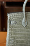 Hermes Gris Tourterelle Birkin 30 in Niloticus Crocodile with Gold hardware Hermes Gris Tourterelle Birkin 30 in Niloticus Crocodile with Gold hardware