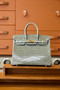 Hermes Gris Tourterelle Birkin 30 in Niloticus Crocodile with Gold hardware Hermes Gris Tourterelle Birkin 30 in Niloticus Crocodile with Gold hardware