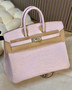 Hermes Birkin 25cm Mauve Pale  Matte Alligator  with Palladium hardware Hermes Birkin 25cm Mauve Pale  Matte Alligator  with Palladium hardware