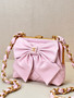 CHANEL HANDBAG WITH CHAIN PINK
