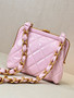 CHANEL HANDBAG WITH CHAIN PINK