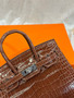 Hermès Birkin 20 Miel  Alligator Palladium Hardware Hermès Birkin 20 Miel  Alligator Palladium Hardware