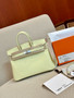 Hermes BIRKIN25 JAUNE MILTON I8 Birkin 25 cm Swift Palladium Hardware