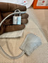 HERMES Gris Perle Birkin 25 Matt Alligator Crocodile Skin Palladium Hardware
