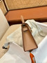 Hermès  2J Quebracho Mini Kelly II Chevre  Mysore Leather Palladium hardware Hermès  2J Quebracho Mini Kelly II Chevre  Mysore Leather Palladium hardware