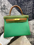 Special Order: Hermes Gold/Vert Vertigo/Vert Maquis Kelly 28 cm Togo Gold Hardware
