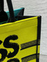 Christian Dior Large Dior Book Tote Miss Dior Graffiti Embroidery Yellow  Christian Dior Large Dior Book Tote Miss Dior Graffiti Embroidery Yellow