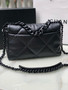 CHANEL 19 Black Bag All Black in Goatskin