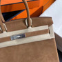 HERMES LIMITED EDITION SUEDE BIRKIN 30 BAG RARE GOLD DOBLIS PALLADIUM HARDWARE HERMES LIMITED EDITION SUEDE BIRKIN 30 BAG RARE GOLD DOBLIS PALLADIUM HARDWARE