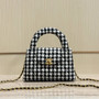  Chanel Kelly Mini Shopping Bag Houndstooth 