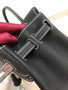 Hermes Birkin Ghillies 40 cm handbag in Black Togo Leather and Beige canvas Hermes Birkin Ghillies 40 cm handbag in Black Togo Leather and Beige canvas