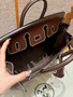 Hermes Birkin 25  Chocolate Box Leather Palladium Hardware Hermes Birkin 25  Chocolate Box Leather Palladium Hardware