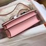 Hermes 1Q Rose Confetti Pink Constance 18 mini Bougainvillea Lizard bag