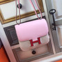 Hermes 1Q Rose Confetti Pink Constance 18 mini Bougainvillea Lizard bag